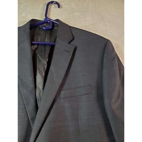 Lauren Ralph Lauren Blazer Coat Mens Size 44L Gray Single Breasted Two Button - Picture 7 of 14